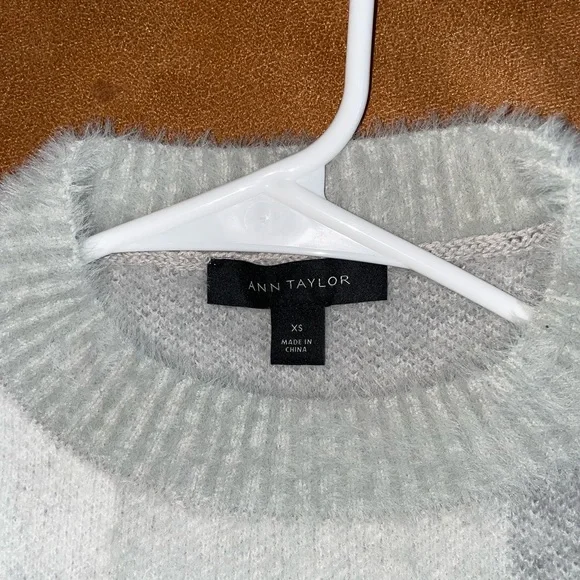 Ann Taylor Fuzzy Cozy Crew Neck Sweater - Picture 7 of 9